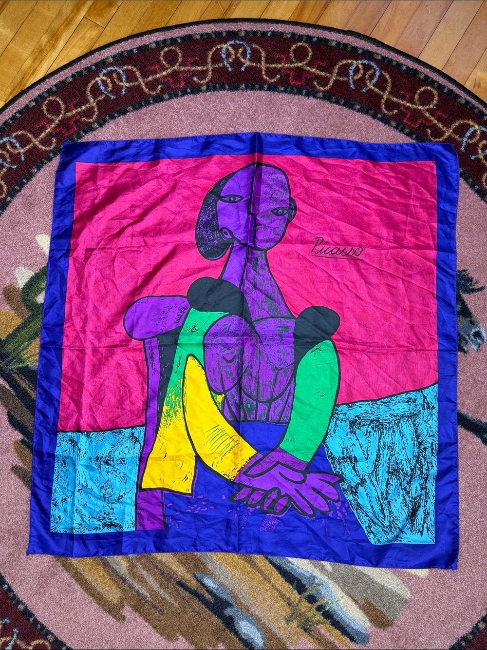 VINTAGE PICASSO SCARF COLORFUL
